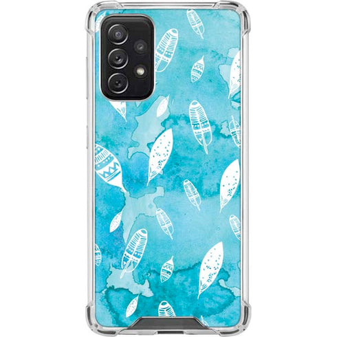 Raining Feathers Galaxy A72 5G Clear Case
